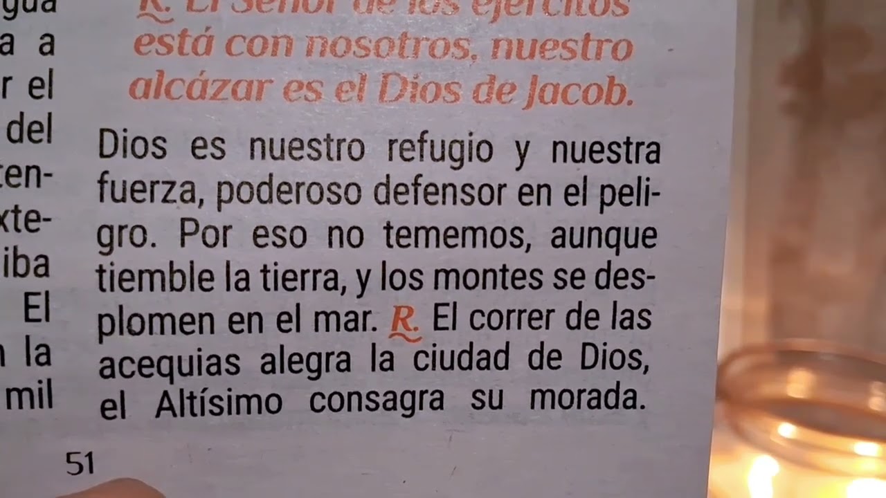 Martes 17 de Marzo, 2026. Lectura de los 5 Minutos de Oración en el Hogar 
