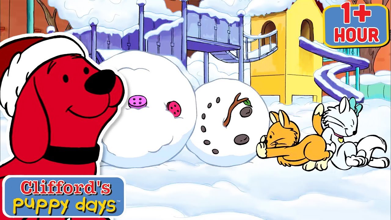 Build a Snowman | Go Skating | Full Episodes | Cartoons for Kids | Clifford's Puppy Days