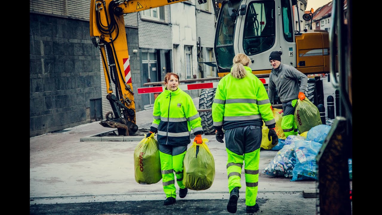 Linde loopt een dag achter de vuilniskar
