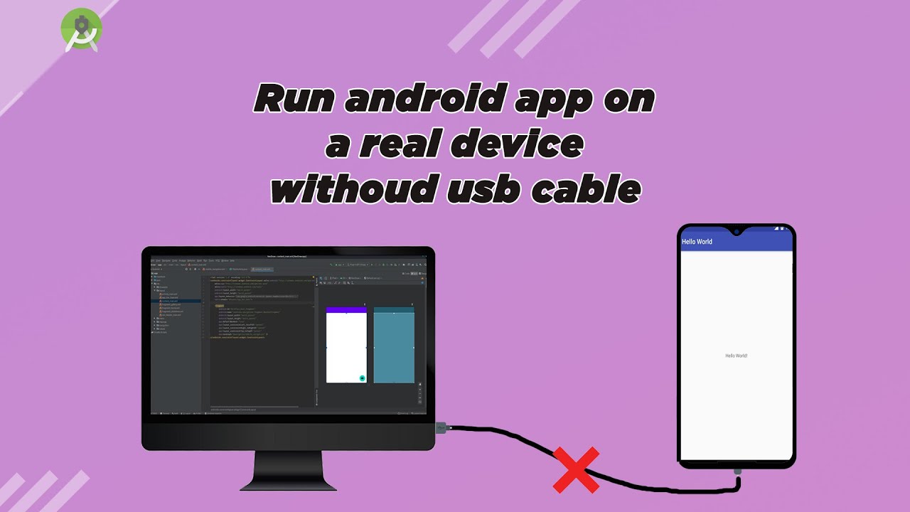 How to Test an Android App on a Real Device without USB cable | Run Android App through WIFI