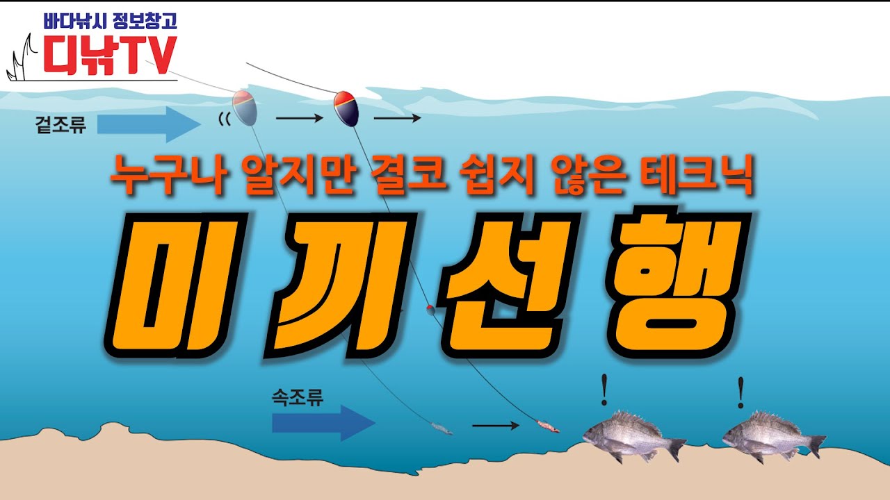 미끼 선행, 누구나 알지만 결코 쉽지 않은 필수 테크닉 [디낚TV 낚시공부방]