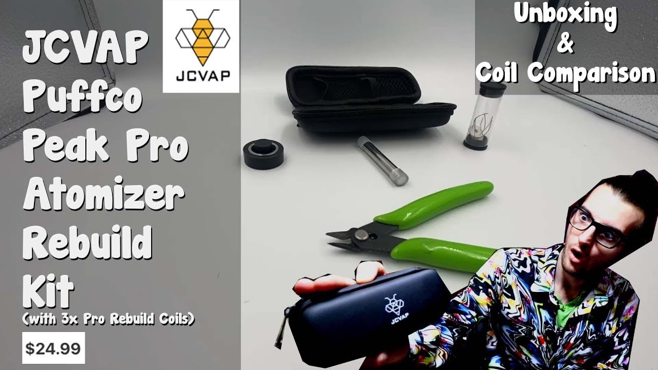 JCVAP Puffco Peak Pro Rebuild Kit Unboxing & Comparing   JCVAP Coil VS Stock Puffco Coil