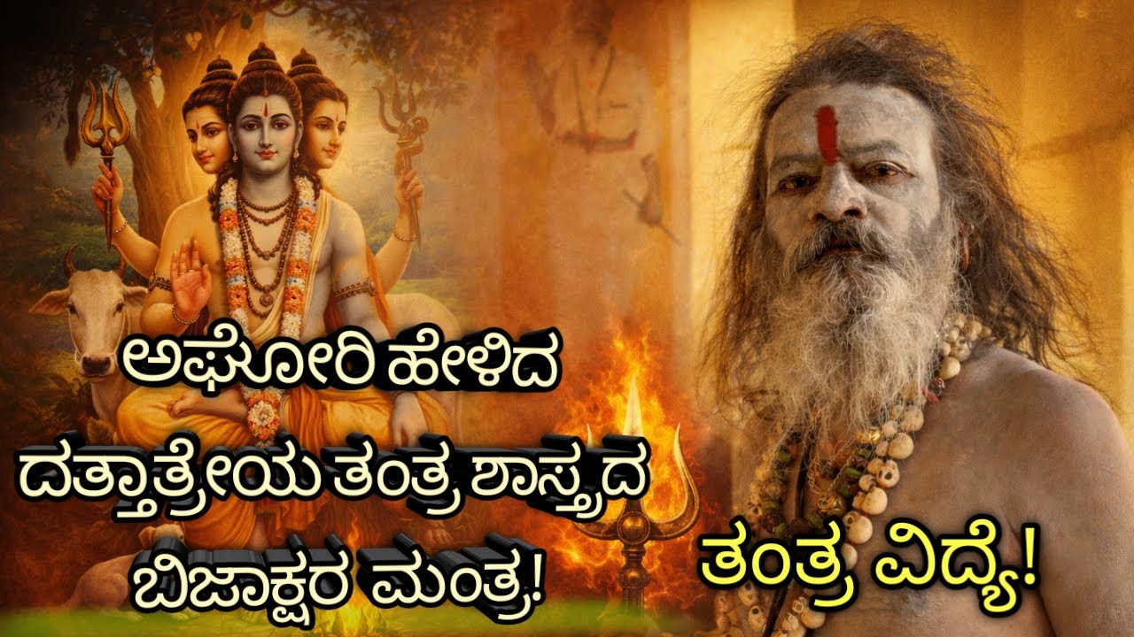 ಅಘೋರಿ ಹೇಳಿದ ದತ್ತಾತ್ರೇಯ ತಂತ್ರ ಶಾಸ್ತ್ರದ ಬಿಜಾಕ್ಷರ ಮಂತ್ರ !
