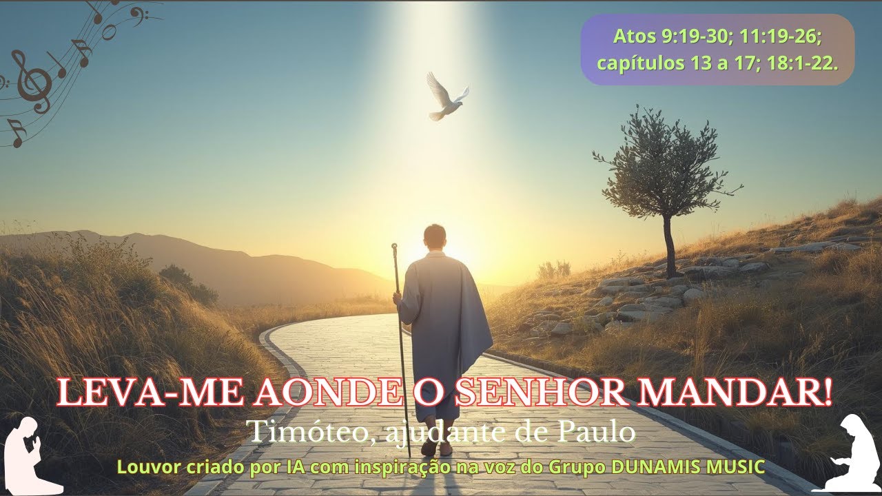 LEVA ME AONDE O SENHOR MANDAR / Timóteo ajudante de Paulo / #louvor inspirado em #isaiassaad #jesus