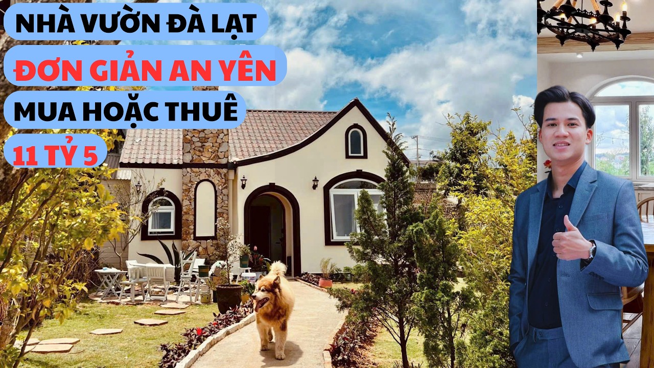 Nhà vườn đơn giản nhưng tiện nghi tại Đà Lạt. 11 tỷ 5 
