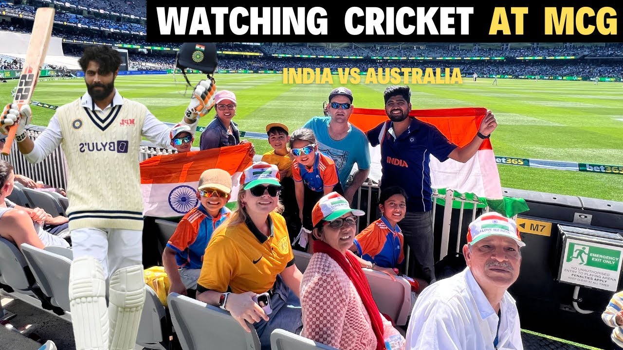 WATCHING INDIA VS AUS AT MCG & MEETING RAVINDRA JADEJA