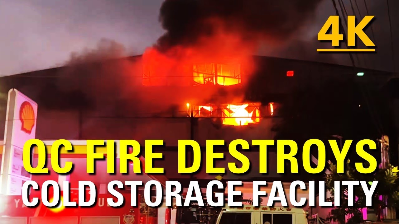FIRE DESTROYS COLD STORAGE FACILITY Glacier North Refrigration @ FPJ Avenue, Quezon City
