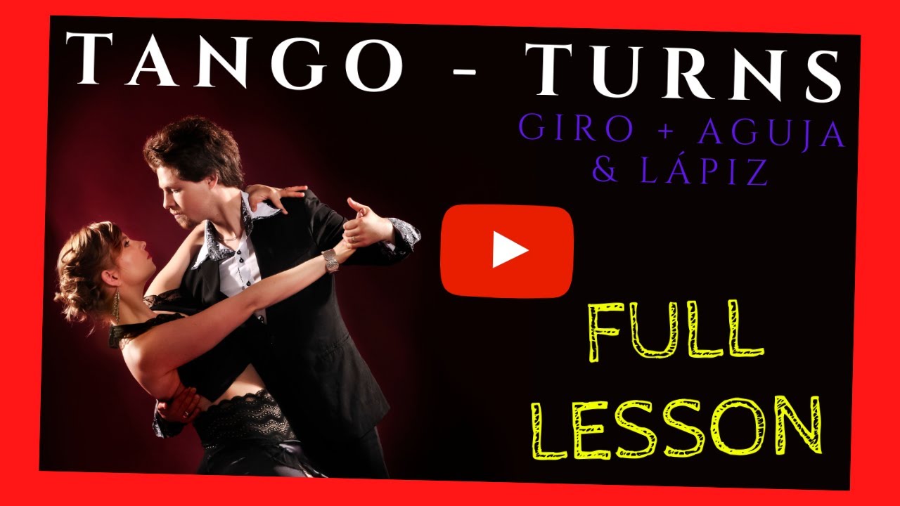 HOW to REPEAT TURNS in Argentine TANGO 👉 Technique Lesson for Giro, Aguja (needle) + Lápiz (pencil)