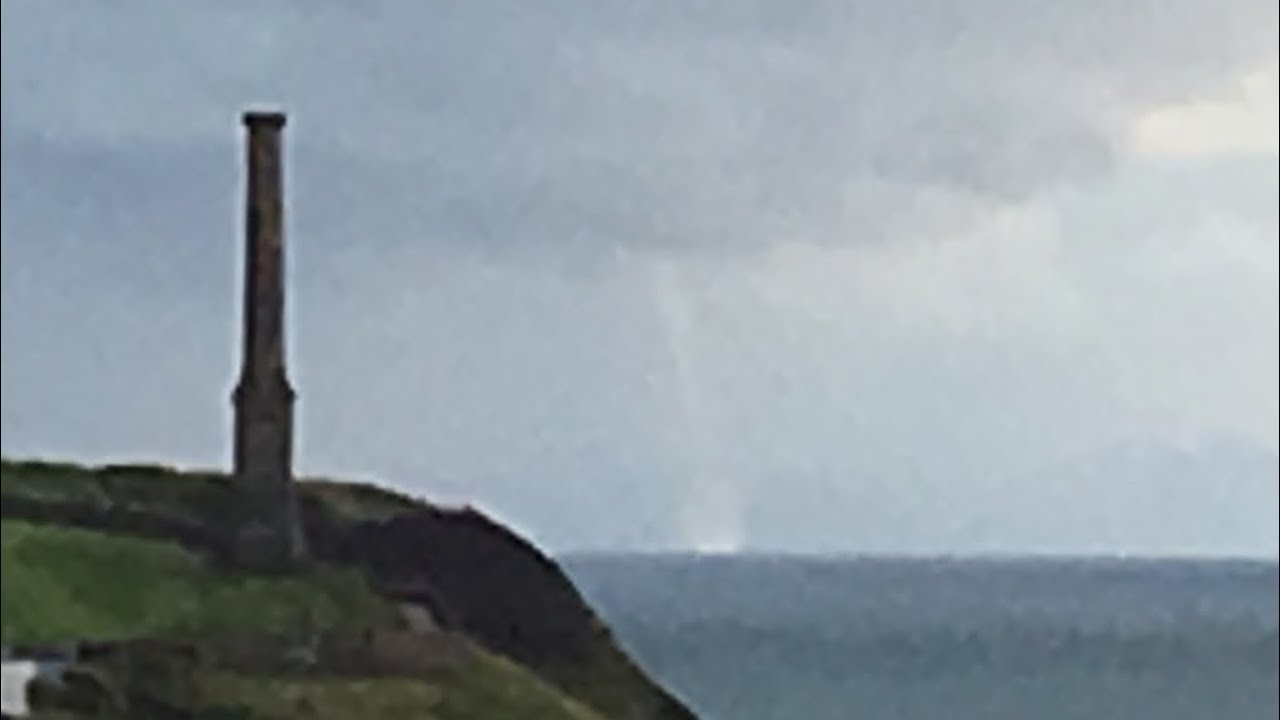 HM Coastguard, Whitehaven Large Waterspout Filmed Off Whitehaven Cumbria (see description)