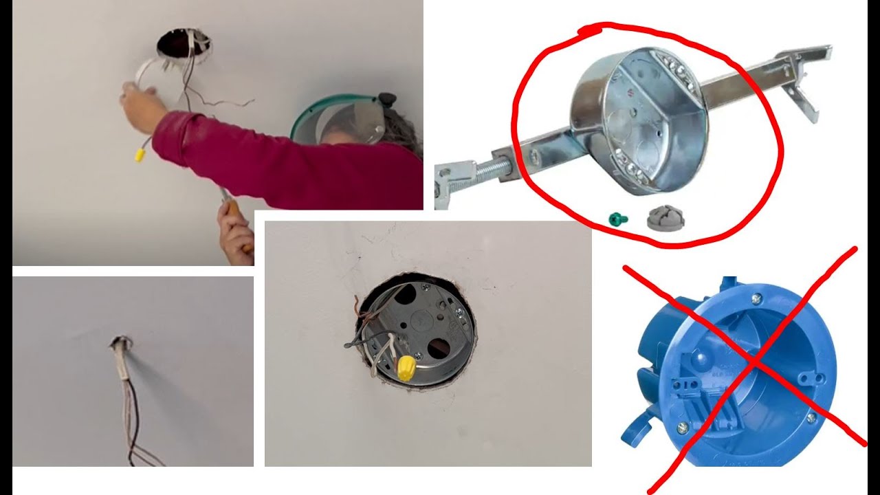 How to Install Electrical Box for Ceiling Light Fixture