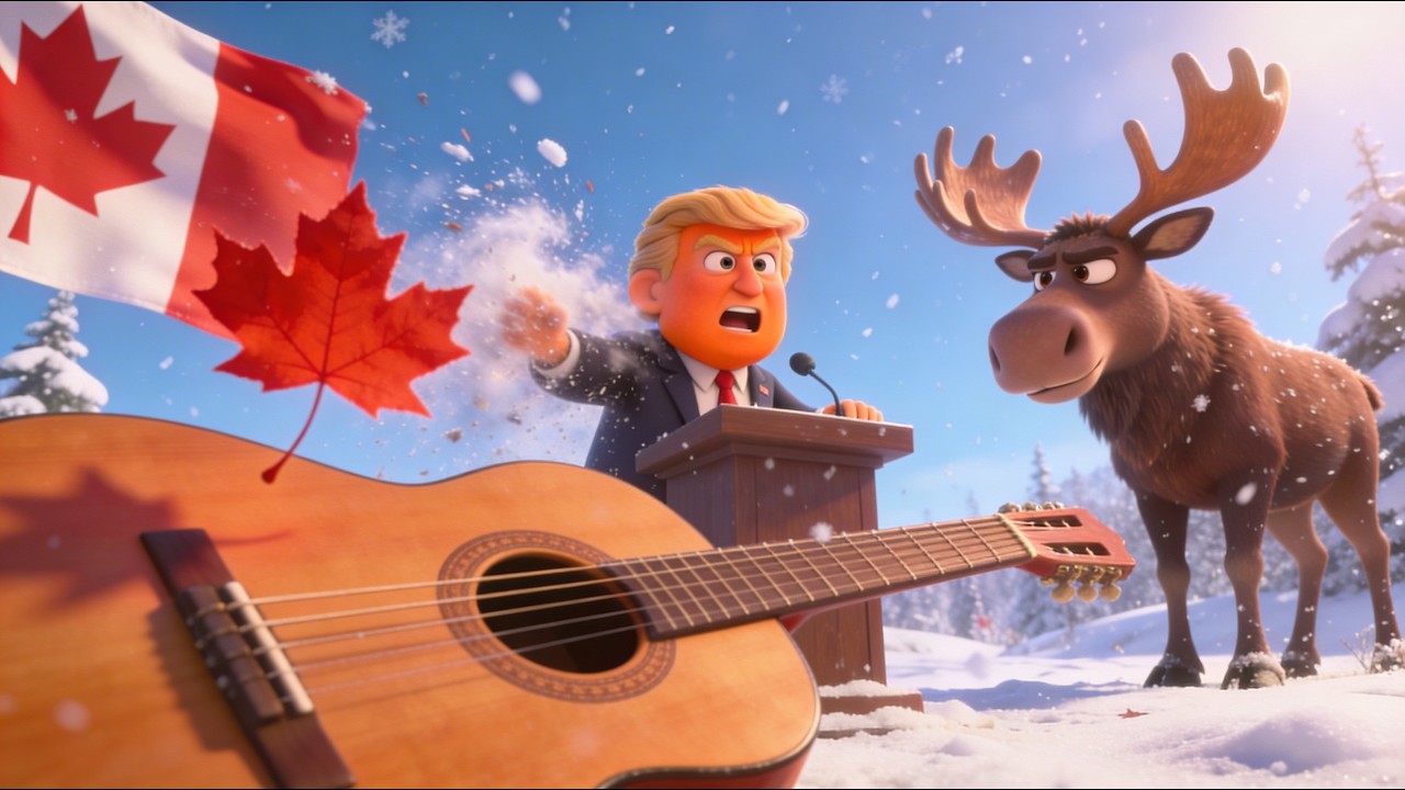 Maple Leaf Rebuff 🇨🇦 | Animated Folk Mocking Trump&rsquo;s War Threats | Canada Says &ldquo;No War, Eh?&rdquo;