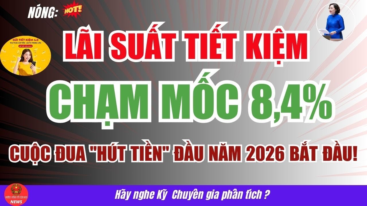[Nóng]: Lãi Suất Tiết Kiệm Chạm Mốc 8,4%, Cuộc Đua Hút Tiền Đầu Năm 2026 Bắt Đầu!