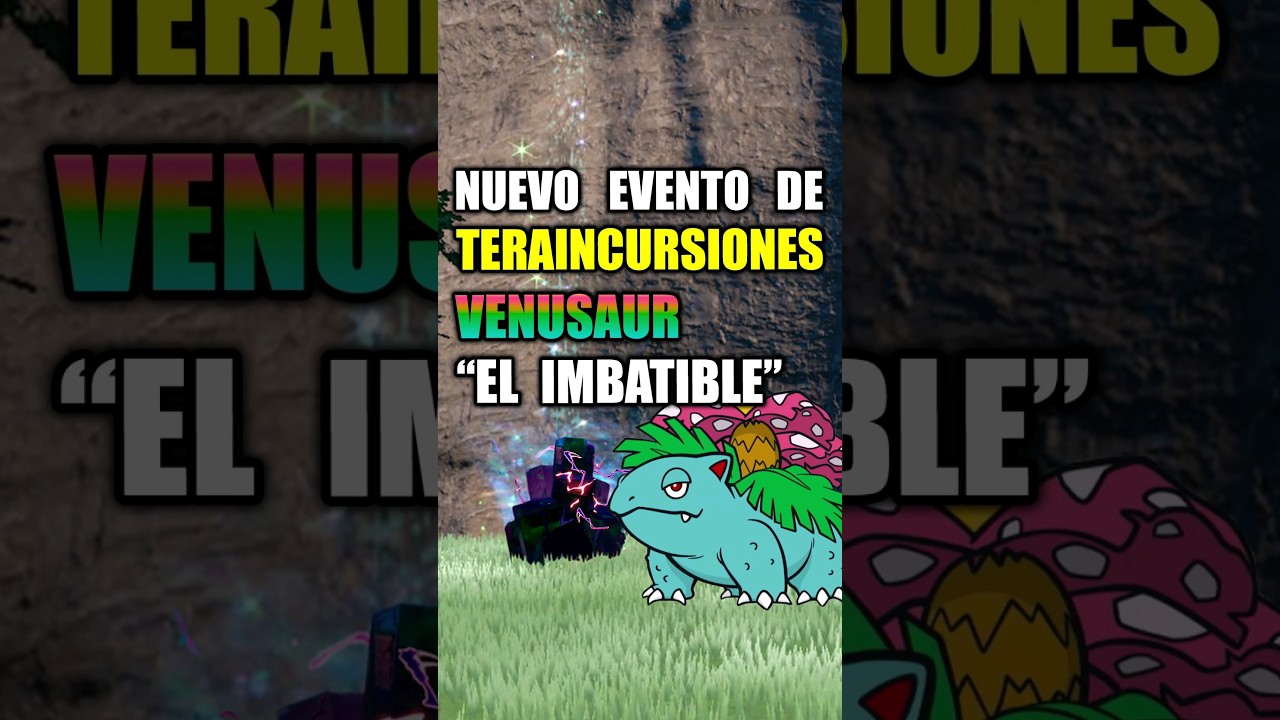 🌿Venusaur El Imbatible🏆🆕Nuevo Evento de Teraincursiones 7 estrellas⭐ Pok&eacute;mon ❤️Escarlata y P&uacute;rpura💜