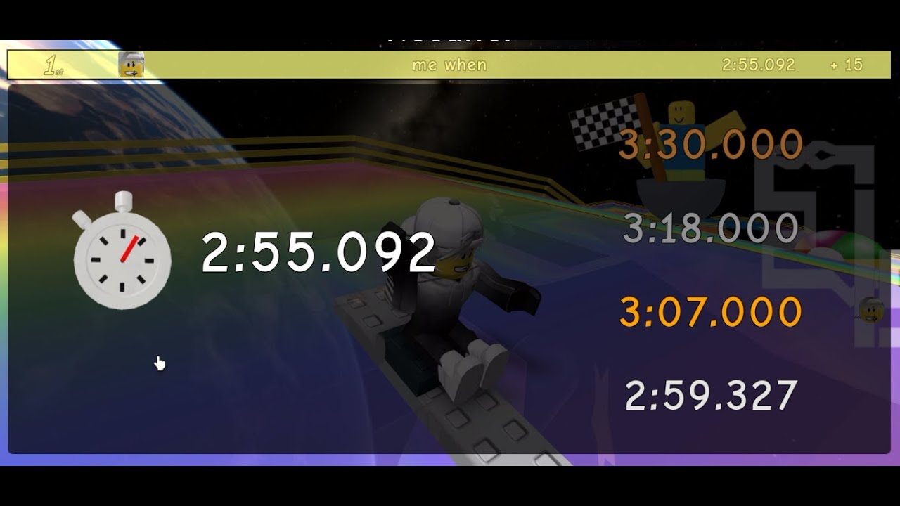 rainbow route 2:55.092 (roblox karts)