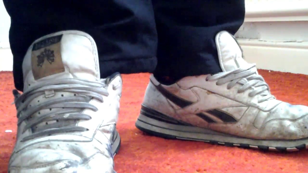 Reebok classic trashed trainers scally
