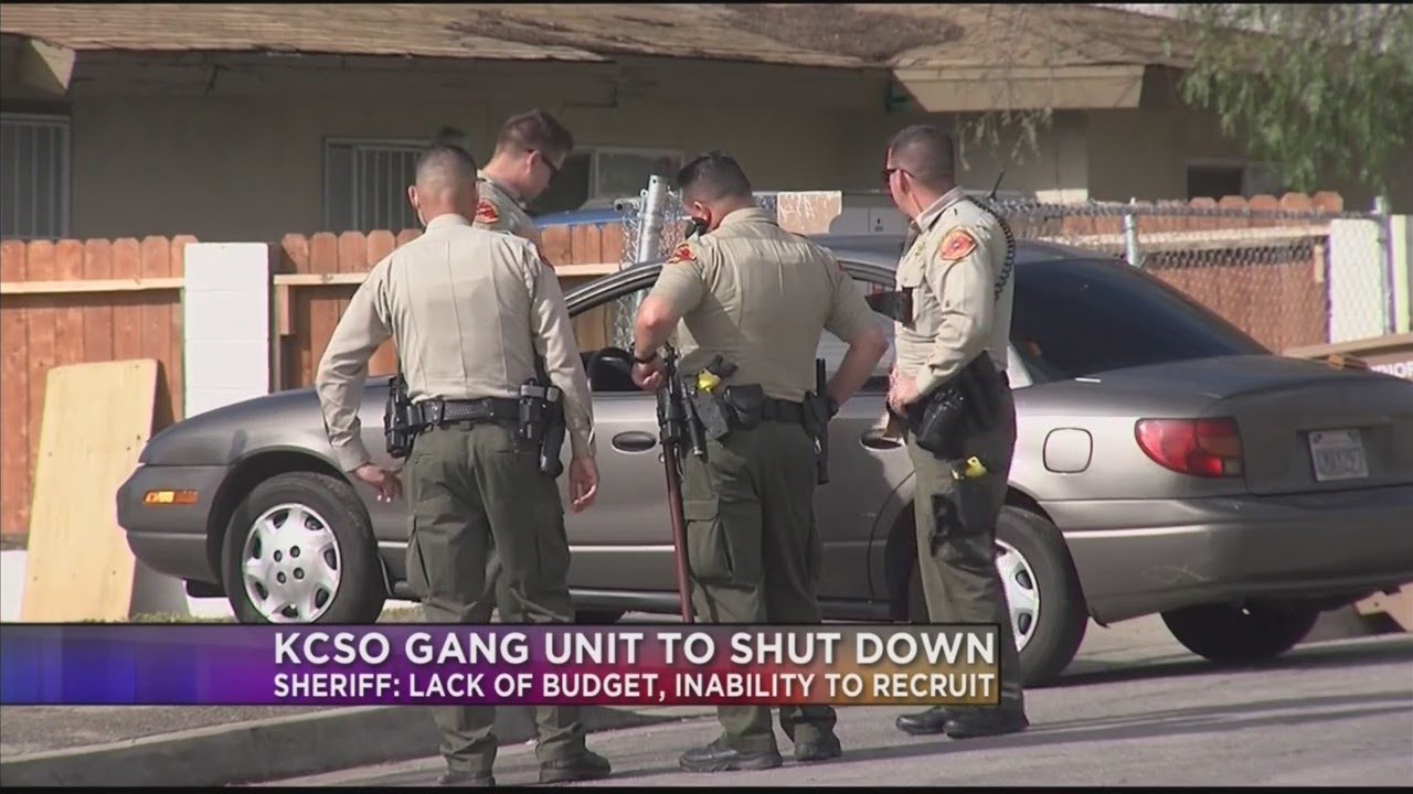 Kern County Sheriff's Office shuts down its gang unit