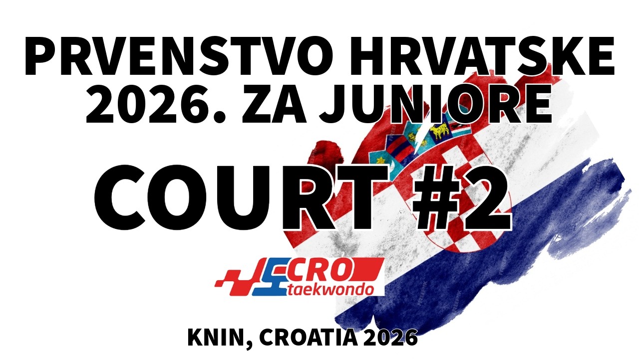 Prvenstvo Hrvatske 2026. za juniore i juniorke - Knin 2026 | Court #2