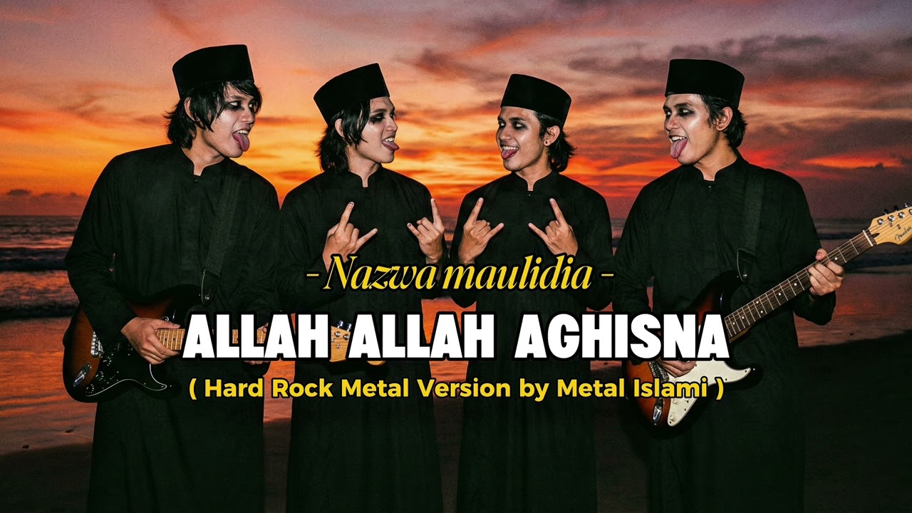 Allah Allah Aghisna - Nazwa Maulidia || Cover hard rock metal by metal islami