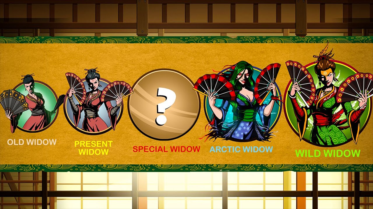 Shadow Fight 2 - ALL WIDOW CHARACTERS AND FORMS
