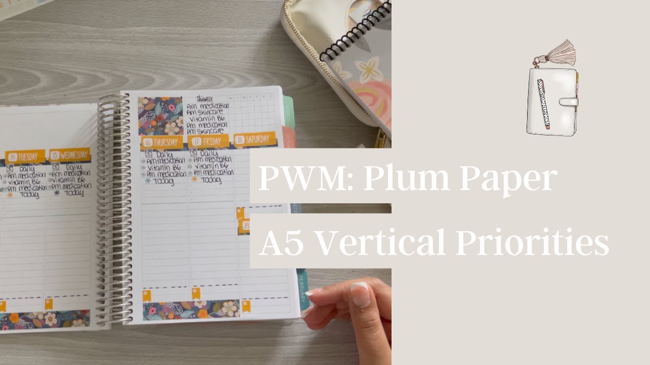ПЛАНИРУЙТЕ СО МНОЙ! Plum Paper A5 Vertical Priorities | 13&ndash;19 сентября