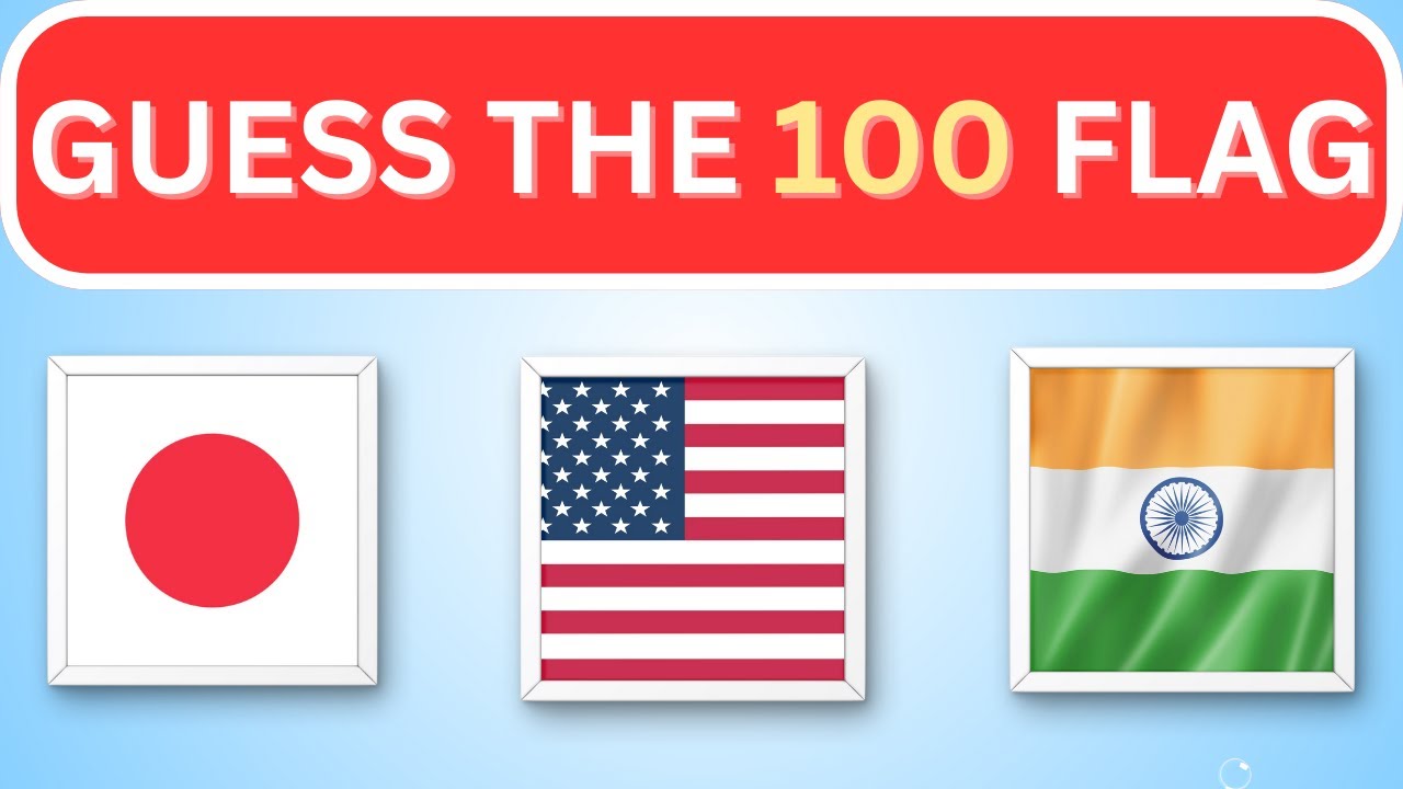 100 Flags Quiz Challenge 🌍 | Can You Guess Them All? | BrainBounce Jr.