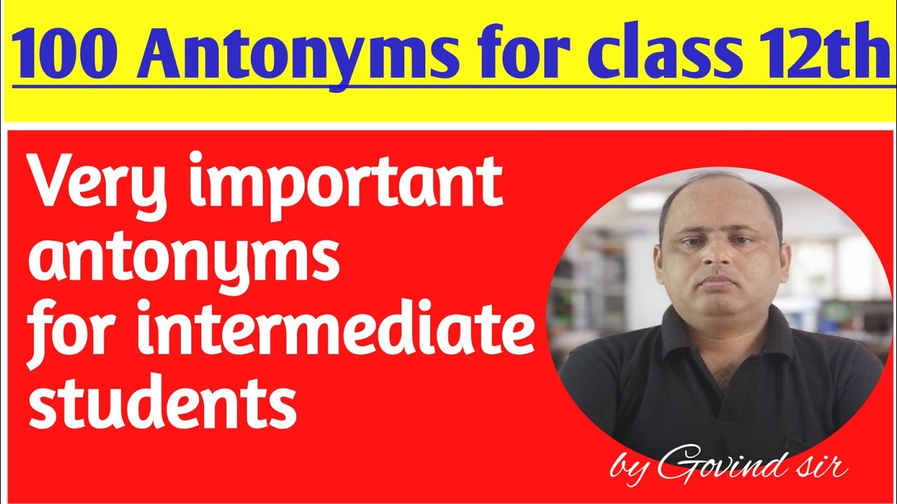 # Antonyms for intermediate 