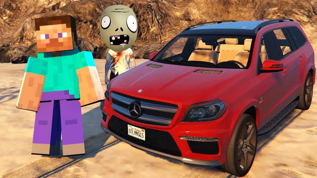 ZOMBİK İLE STEVE MERCEDES ARABALARLA 😱 - Gta 5