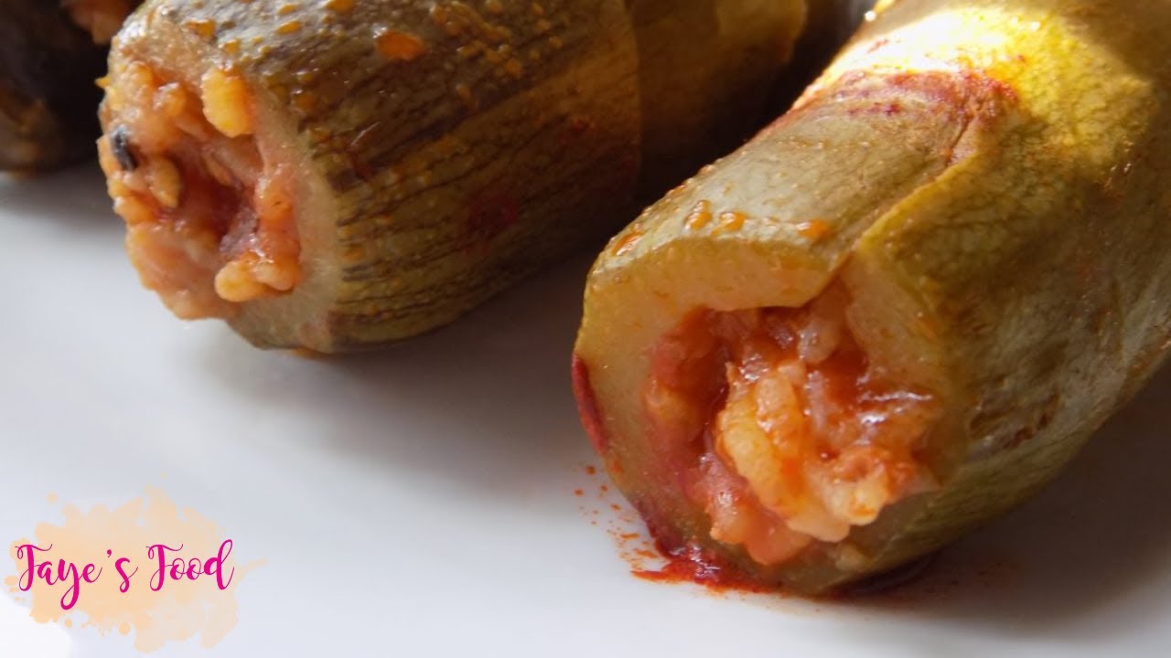 Kusa (Stuffed Zucchini) & Warak Areesh (Rolled Stuffed Grape Leaves)