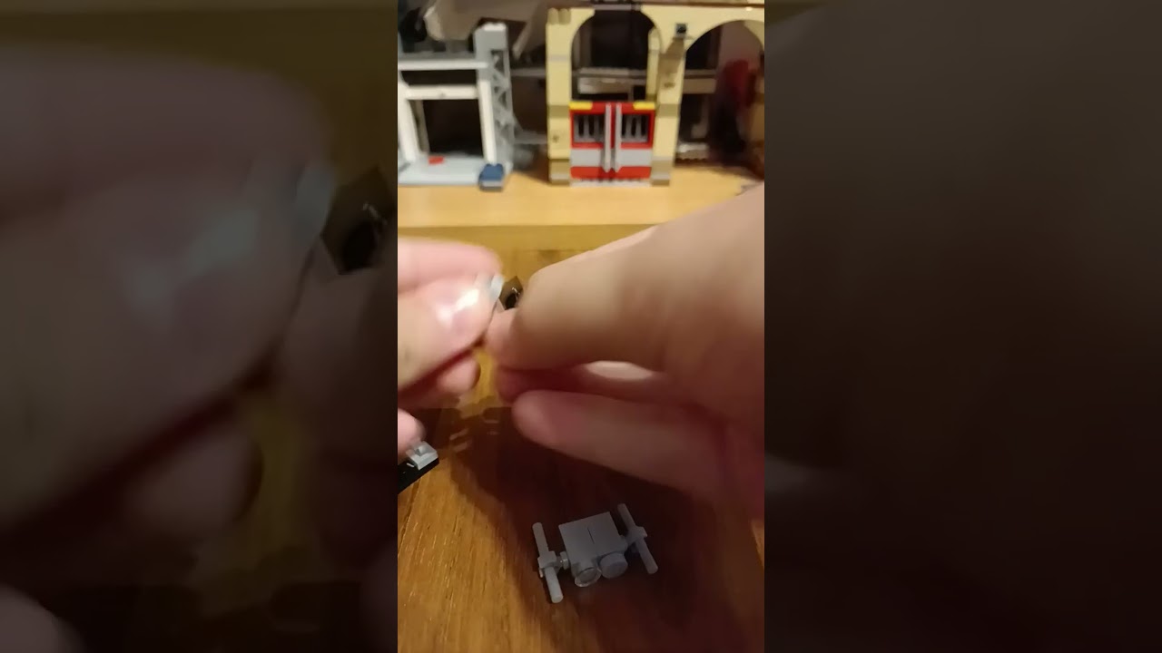 Lego microscale TIE bomber MOC #lego #moc #starwars