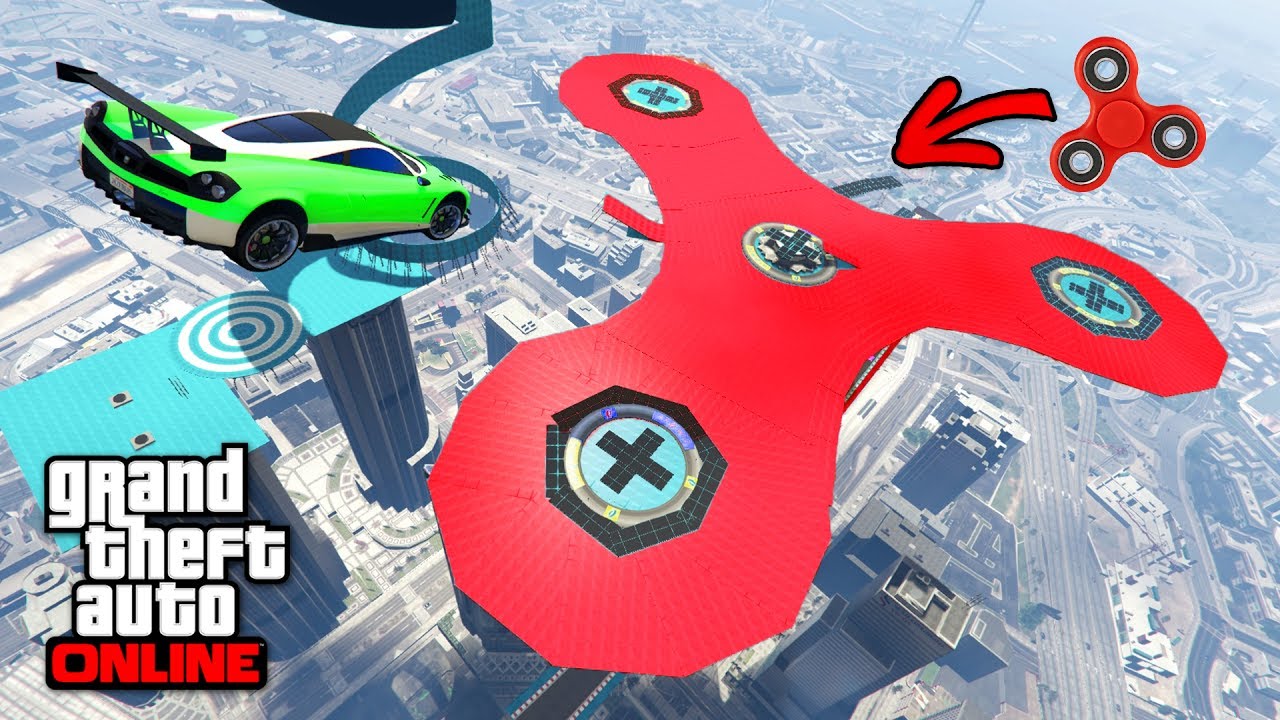UNE COURSE SUR UN HAND SPINNER GÉANT ! - GTA 5 ONLINE