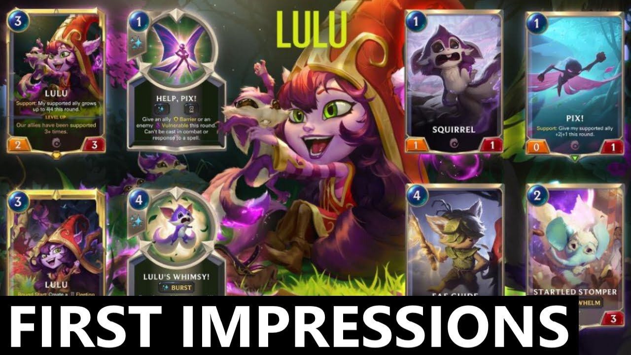 *SPOILERS* Lulu Reveal | Legends of Runeterra Call of the Mountain | Lulu First Impressions