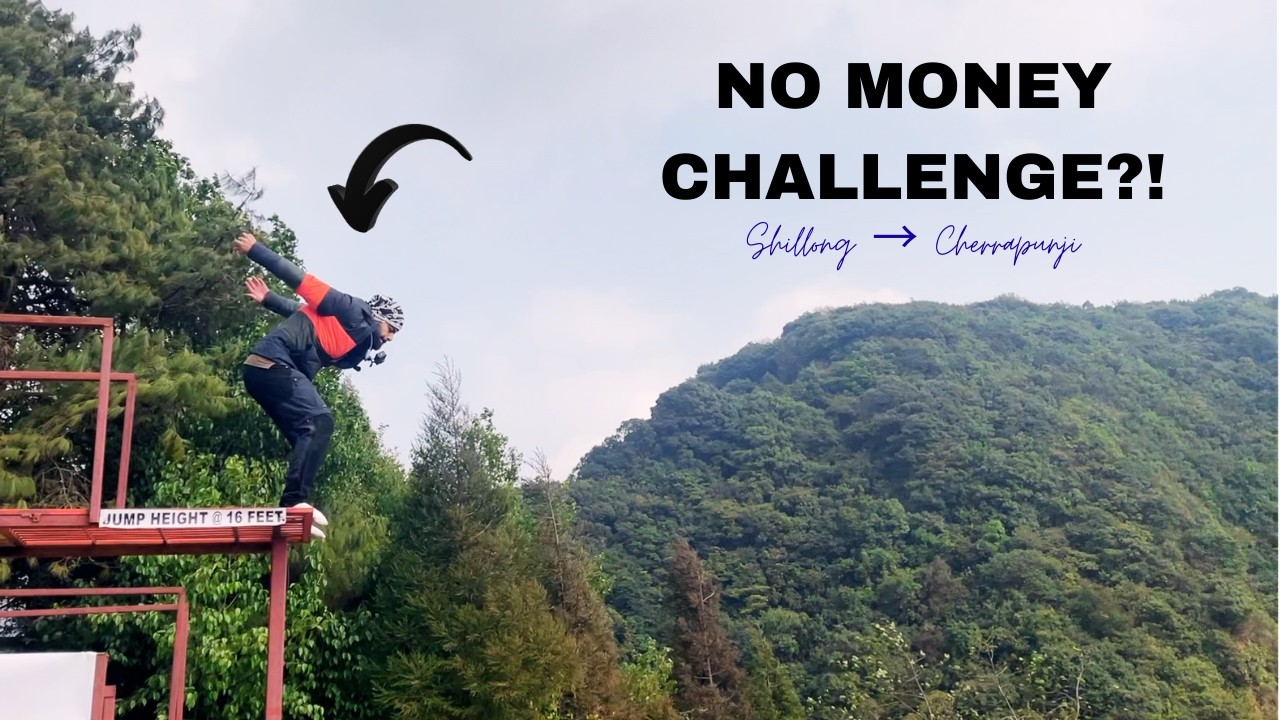 I Rode a Scooter from Shillong to Cherrapunji… 5 Impossible Challenges (Begged for Free Food?!)