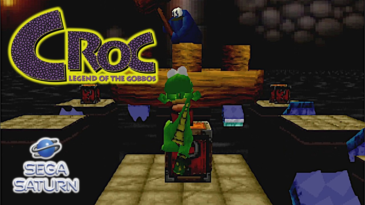 Croc Legend of the Gobbos [Saturn] 100% - Level 4-6 Panic at Platform Pete's Lair