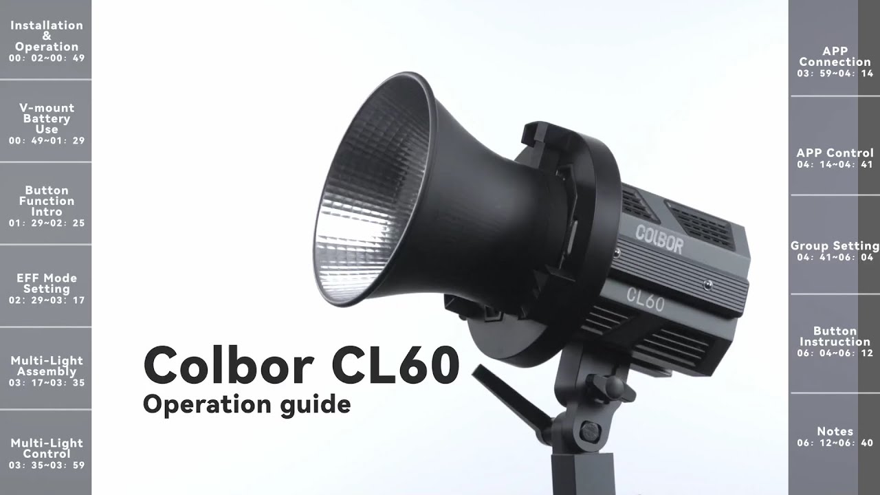 COLBOR CL60 - Operation Guide