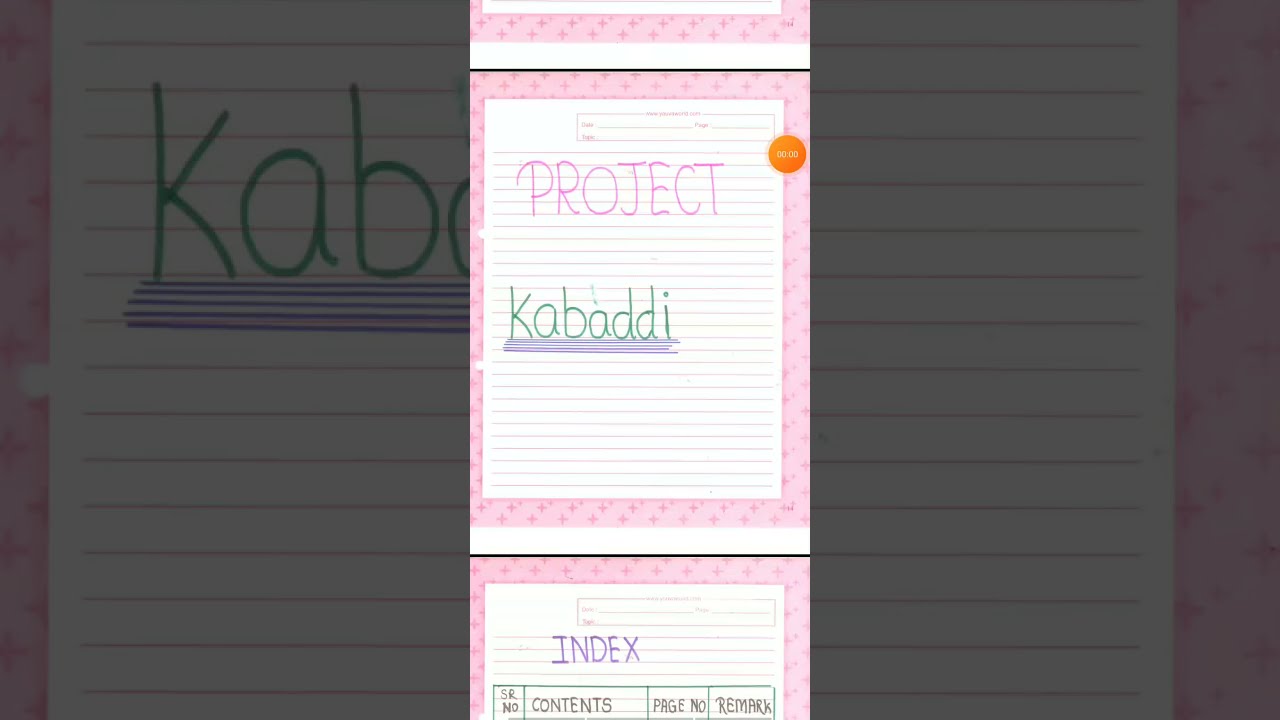 Physical education project/ kabaddi / pe project