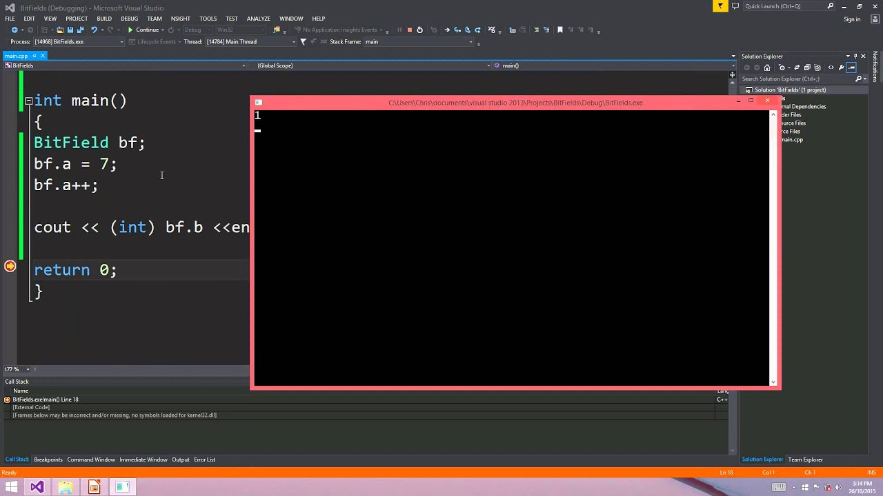 C++ Bit Fields