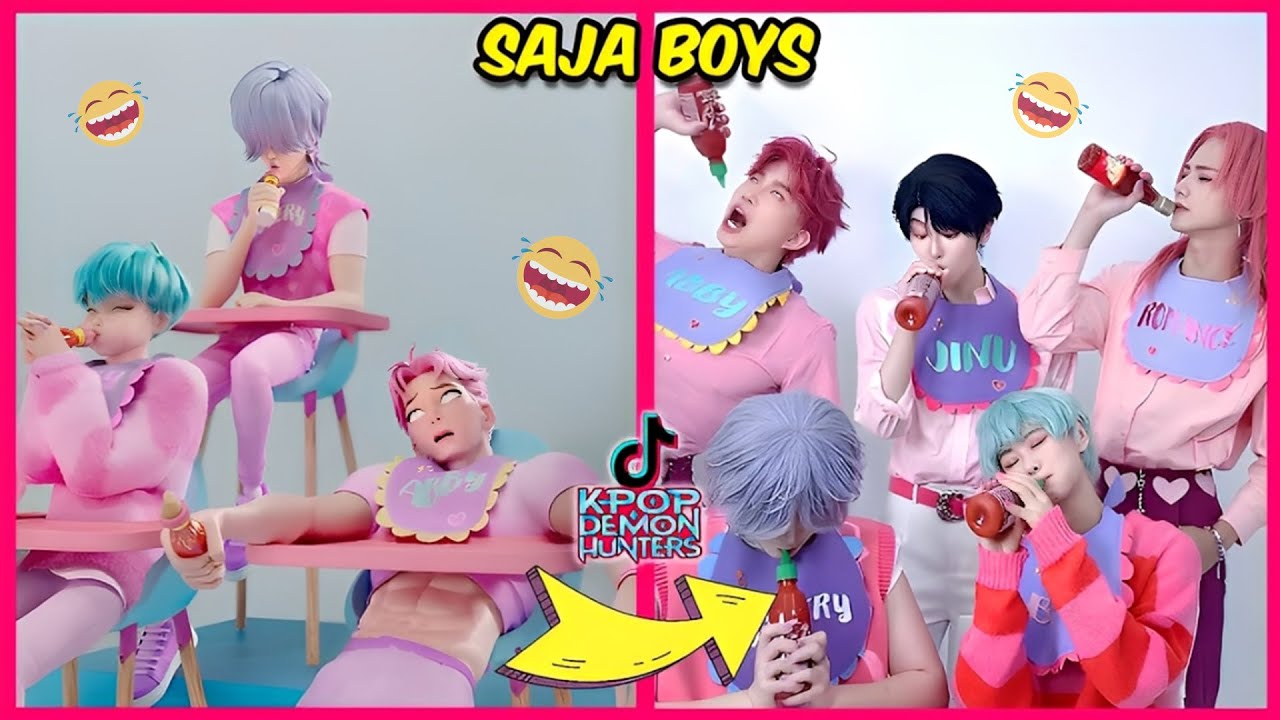 K-POP Demon Hunters dans la vraie Version TIKTOK🎵🔥+ Devine les Personnages🎤️😍 | Soda Pop💙Huntrix♥️