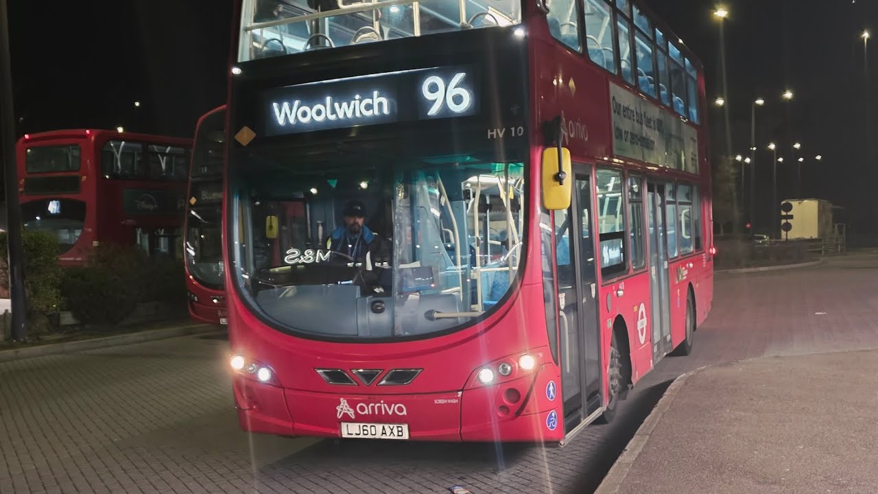 Arriva London Volvo B5LH Wright Gemini 2 HV10 LJ60 AXB Route 96