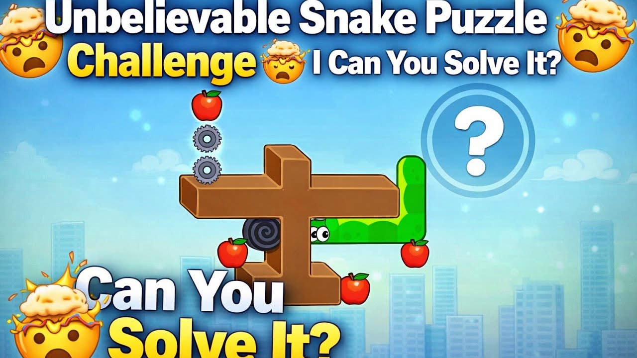 💥 “Unbelievable Snake Puzzle Challenge 🤯 | Can You Solve It?”