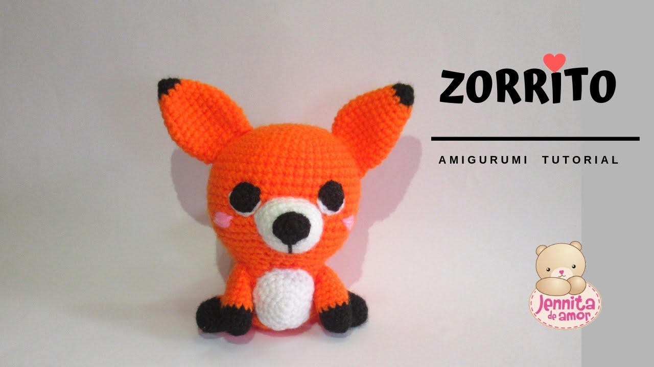 ZORRITO o FOX Amigurumi Tutorial Español Nivel Medio (Patrón en Descripción)