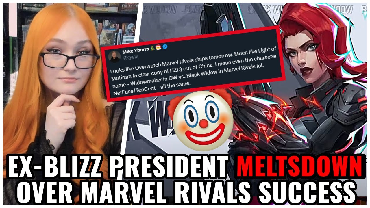 Black Widow COPIED Overwatch's Widowmaker!? Ex-Blizzard Pres MELTSDOWN Over Marvel Rivals Success 🤡