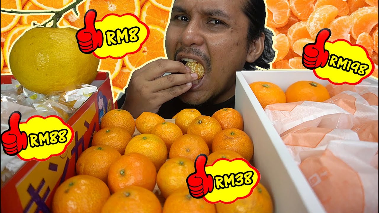 buah mandarin RM200 dari JEPUN (mukbang malaysia) SELAMAT TAHUN BARU CINA