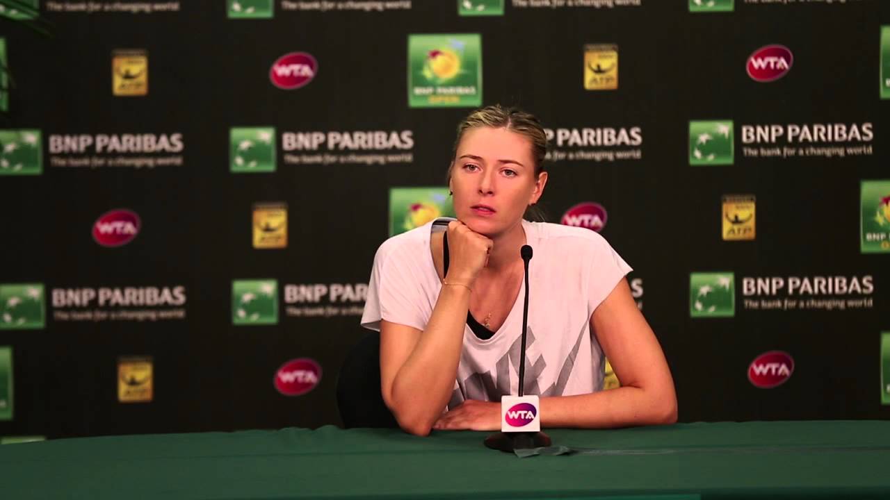 Maria Sharapova Third Round Press Conference