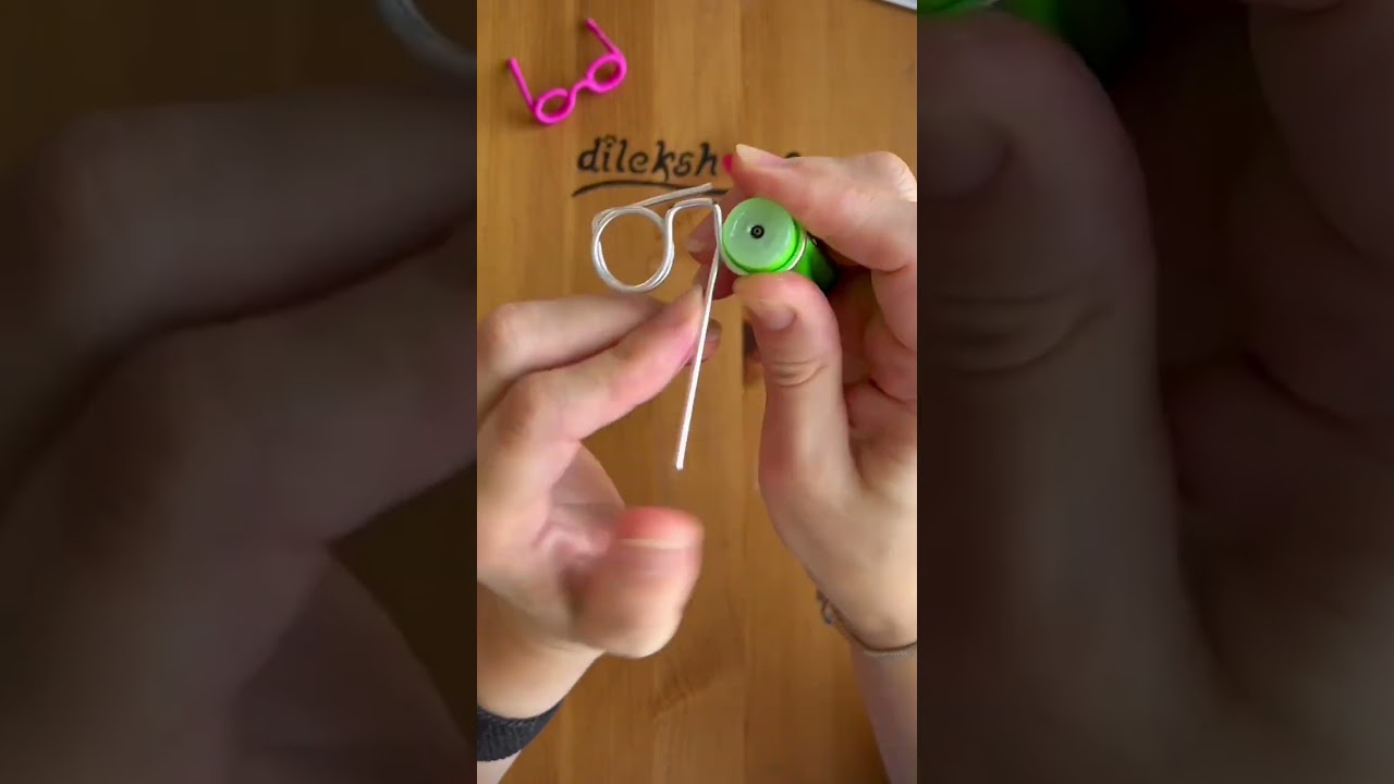 Tel ile Gözlük Yapılışı. How to make glasses with wire. 👓👓