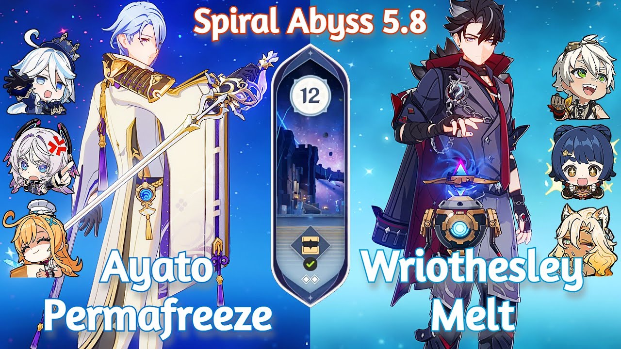 C1 Wriothesley Melt x C0 Ayato Freeze - NEW Spiral Abyss 5.8 | Genshin Impact