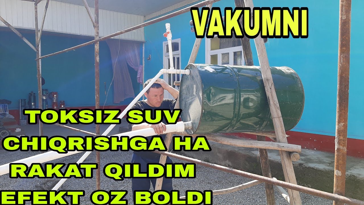 SAMAHOT VAKUM SUV CHIQARISHGA HARAKAT QILDIM IHTRO IJOBIY NATIJA  BERDI