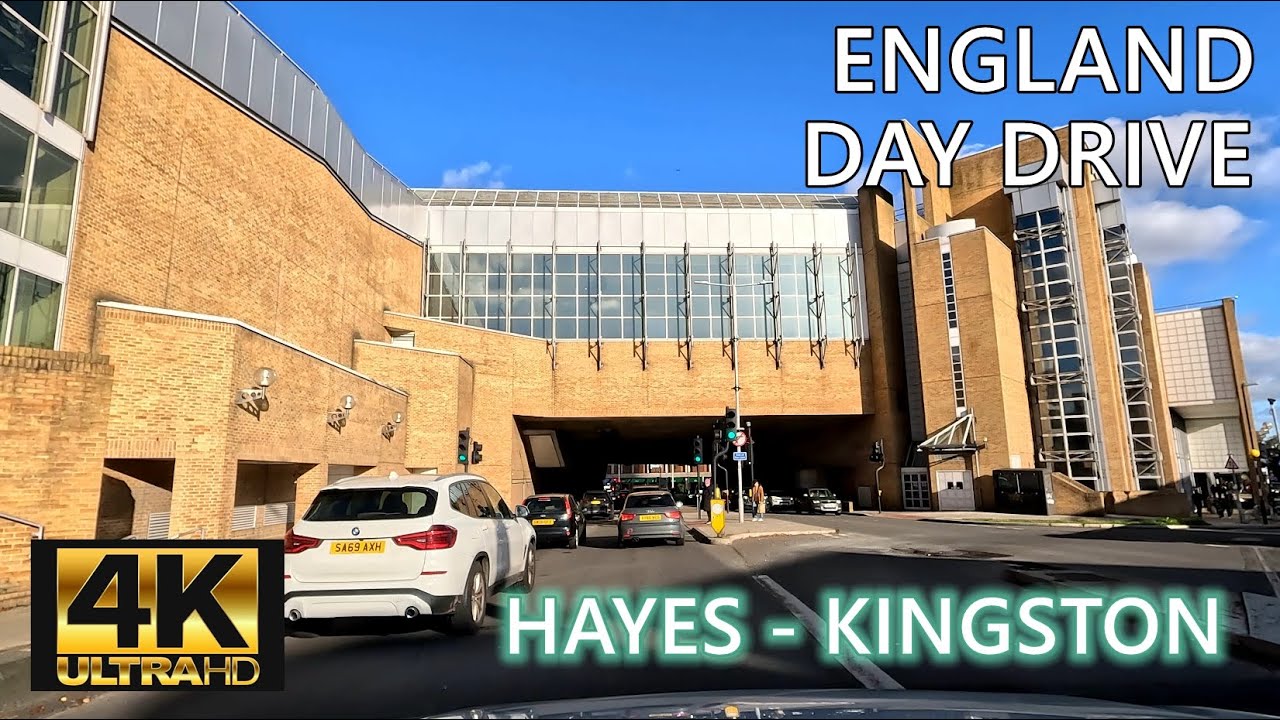 Driving from Hayes to Kingston, London | England 4K | Nov 2023