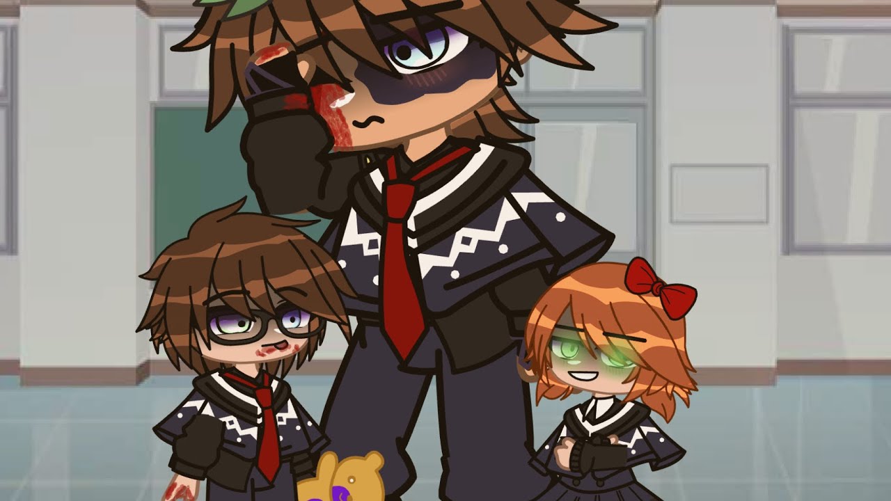 Afton's go to school || Gacha Club Afton Family ||