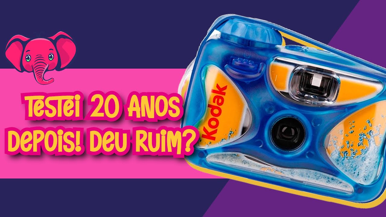 UNBOXING DA CÂMERA A PROVA D'ÁGUA 20 ANOS DEPOIS! FUNCIONOU?!