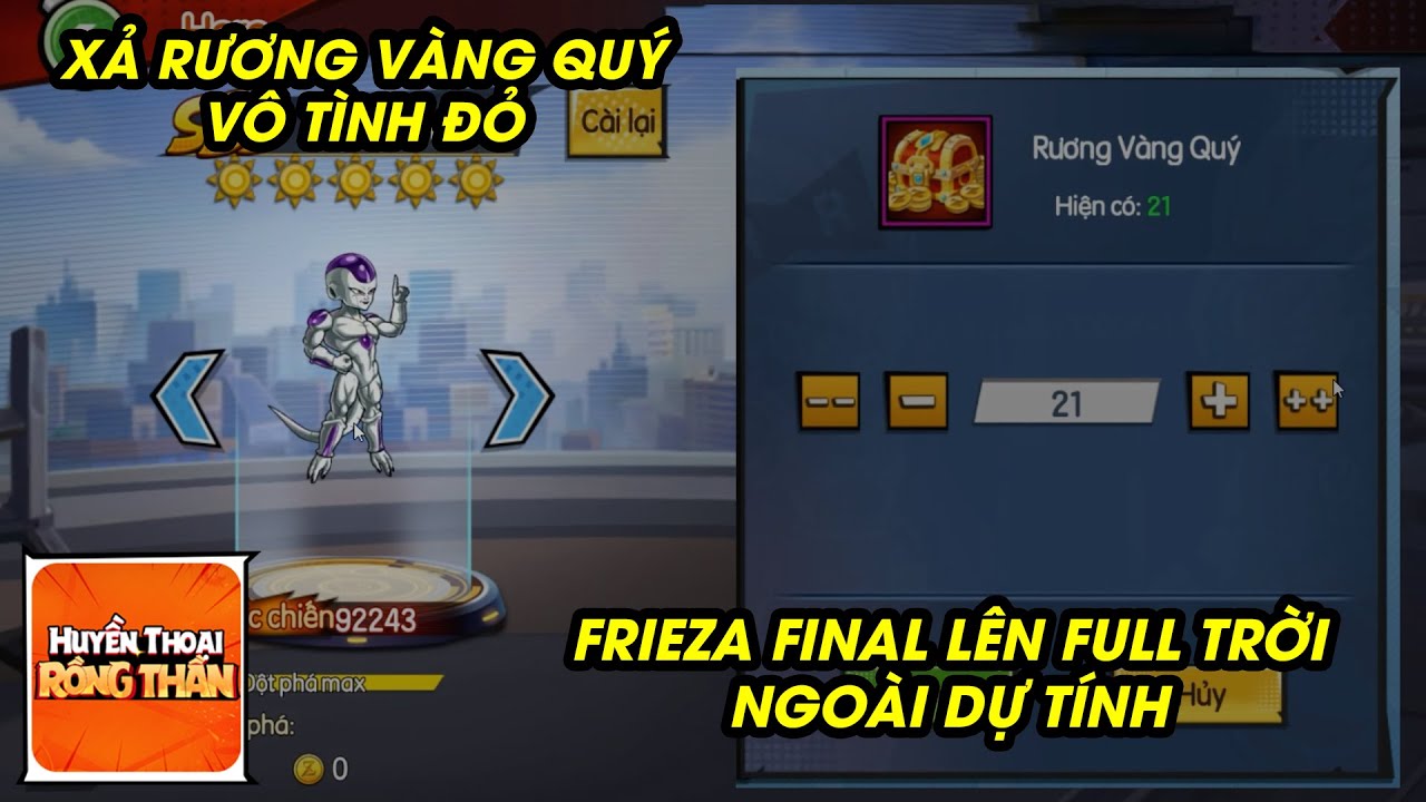 Rồng Thần Huyền Thoại - BÀN TAY VÀNG TRONG LÀNG MỞ ZENI, FRIEZA NGẪU HỨNG FULL TRỜI, LÊN TOP 1 3vs3